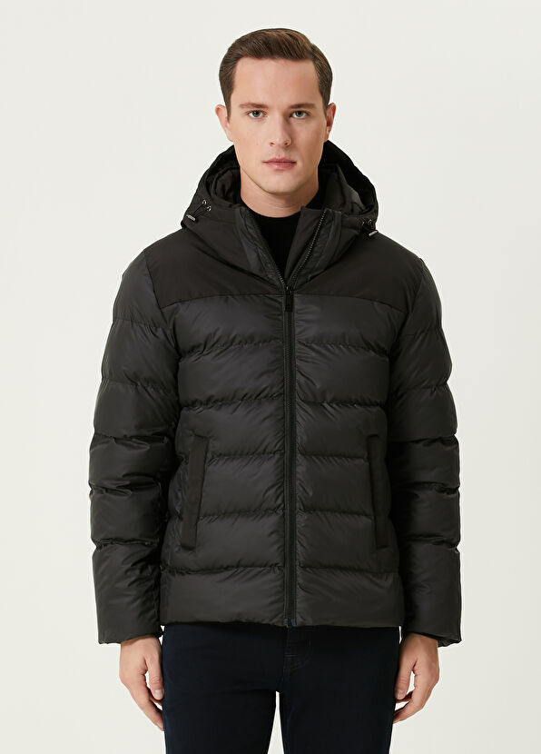 Beymen Club Black Hooded Puff Coat - 1