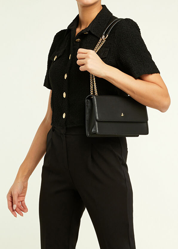 Beymen Club Tallia Siyah Logolu Kadın Çapraz Çanta - 2