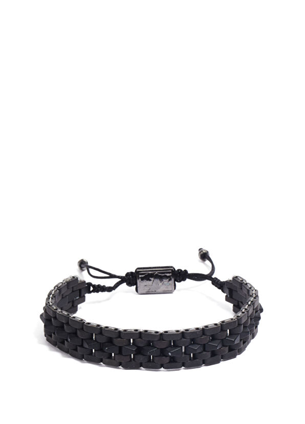 Beymen Club Men's Bracelet With Hematite Stones - 1