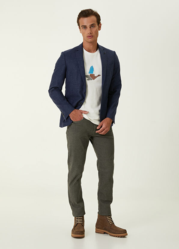Beymen Club Indigo Muline Yün Ceket - 2