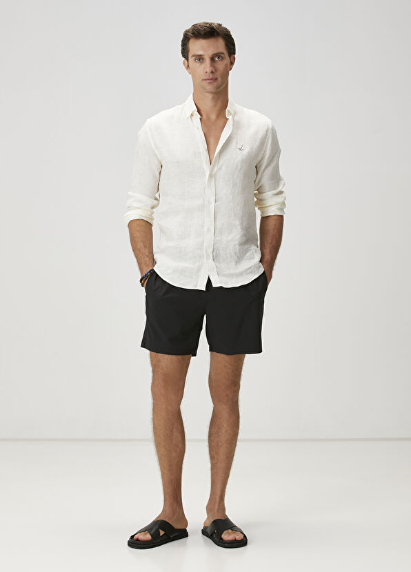 Beymen Club Siyah Beli Kordonlu Mayo - 1