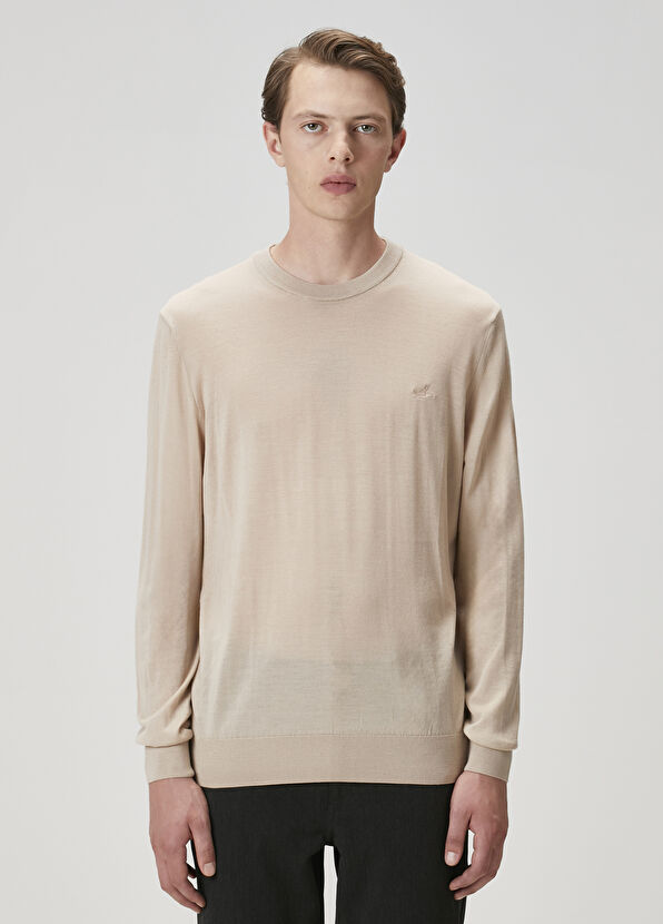 Beymen Club Camel Basic Wool Sweater - 1