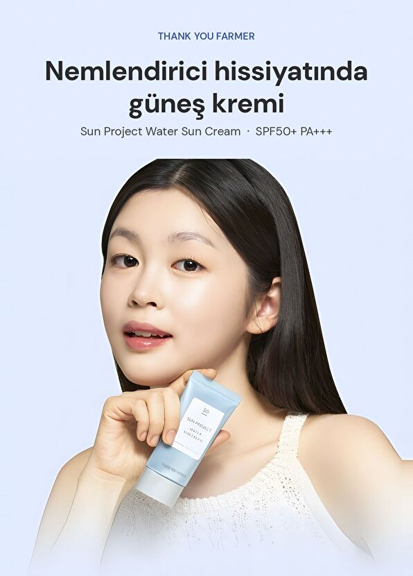 Thank You Farmer Sun Project Water Sun Cream SPF50+ PA+++ Moisturizing Face Sunscreen 50 ml - 3