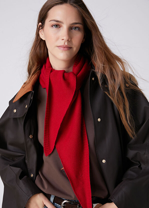 Beymen Club Red Women's Cashmere Blend Wool Shawl - 2
