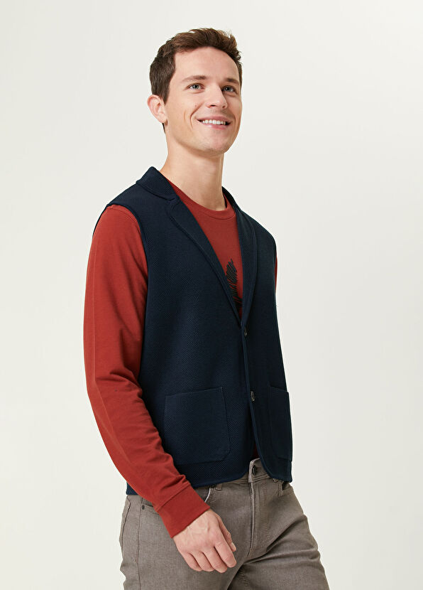 Beymen Club Lacivert Triko Yelek - 2