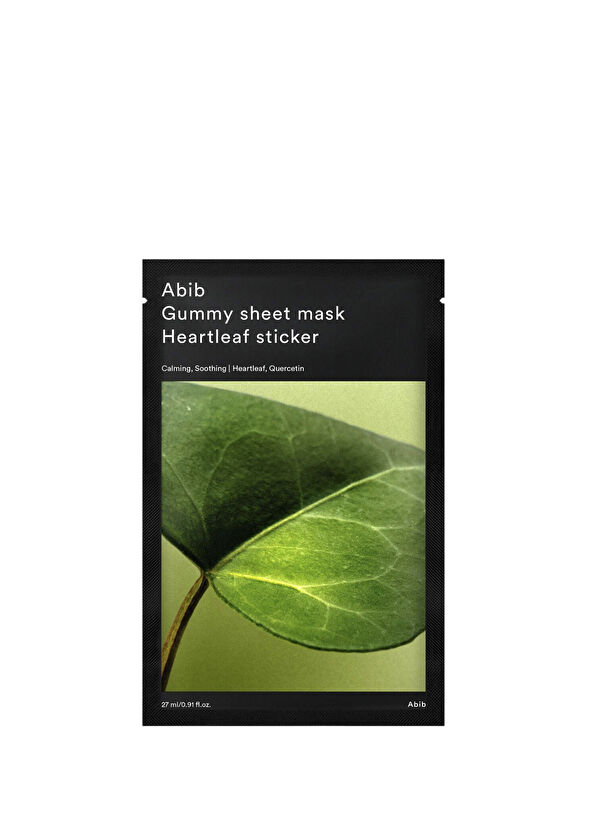 Abib Gummy Sheet Mask Heartleaf Sticker Soothing Paper Face Mask For Sensitive Skin 27 ml - 1