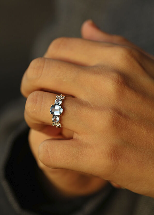 The Anoukis Bliss Pırlantalı 14 Ayar Altın Kadın Yüzük - 3