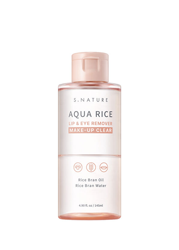 S.Nature Aqua Rice Lip & Eye Remover Dual-Phase Purifying Makeup Remover for Eye and Lip Makeup 145 ml - 1