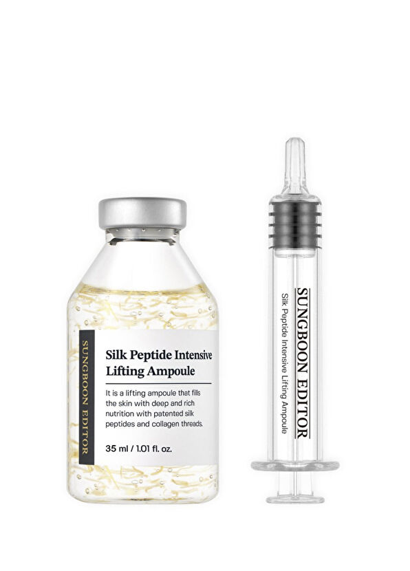 Sungboon Editor Silk Peptide Intensive Lifting Ampoule İpek Peptitleri Ve Kolajen İçeren Sıkılaştırıcı Ampul Cilt Serumu 35 ml - 1
