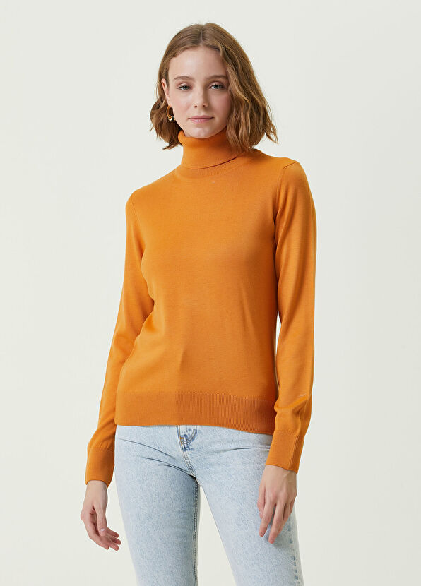 Beymen Club Orange Full Turtleneck Pullover - 1