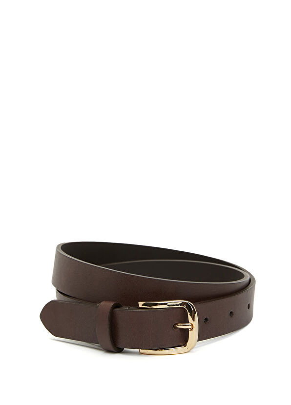 Beymen Club Kahverengi Kadın Deri Kemer - 1