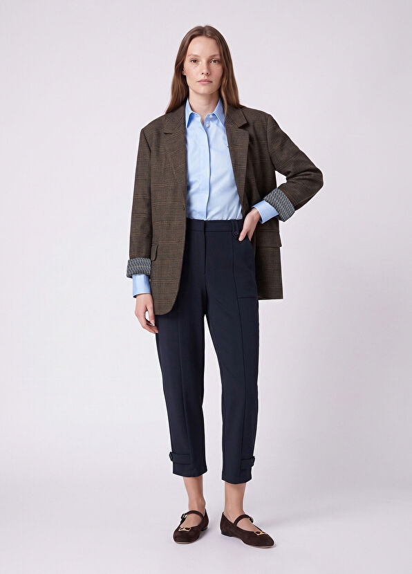 Beymen Club Kahverengi Ekose Desenli Blazer - 2