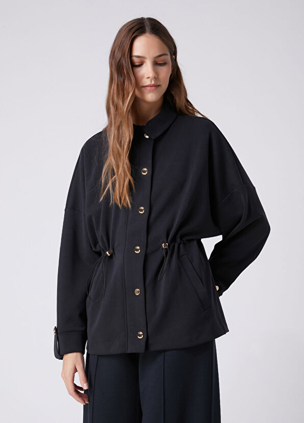 Beymen Club Black Drawstring Waist Sweatshirt - 4