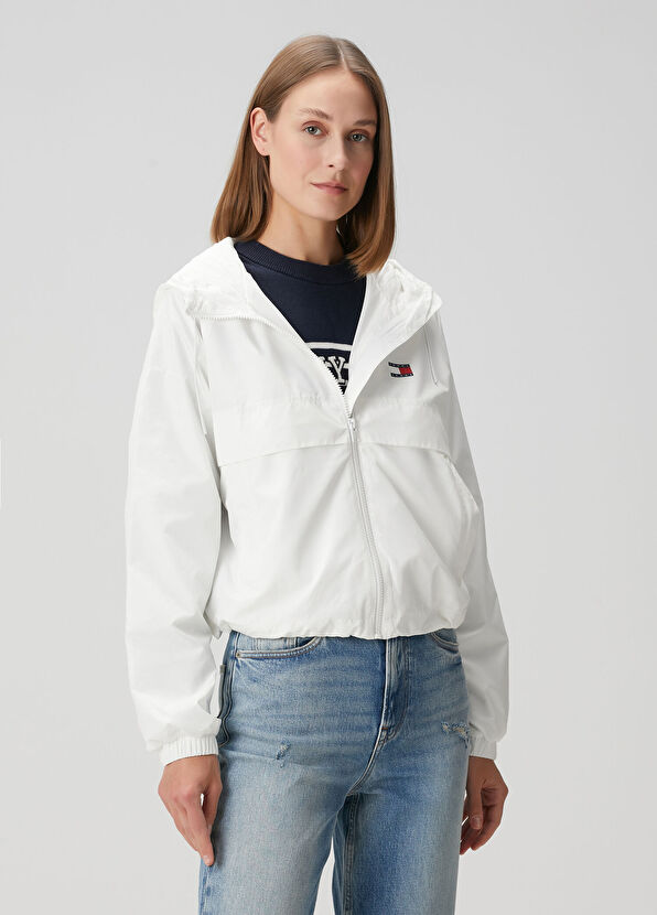 Essential Beyaz Yağmurluk - Görsel 2