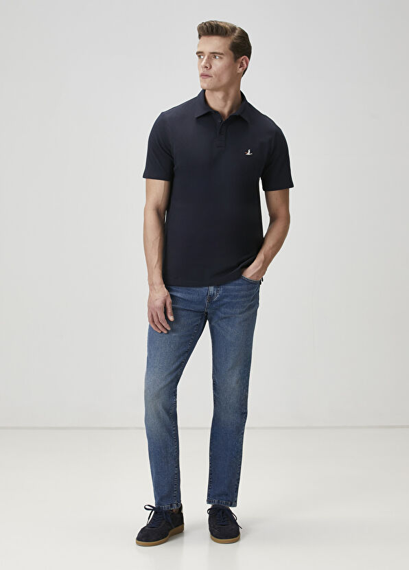 Beymen Club Comfort Fit Lacivert Polo Yaka T-shirt - 2