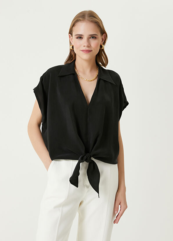 Beymen Club Black Knot Detailed Blouse - 1