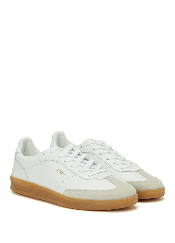 Boss Brenta Beyaz Kadın Deri Sneaker - 2