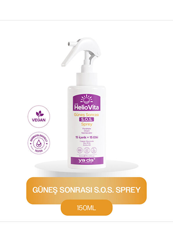 ya da multicosmetics HelioVita Ferahlatıcı ve Rahatlatıcı Etkili Güneş Sonrası S.O.S Sprey 150 ml - 2