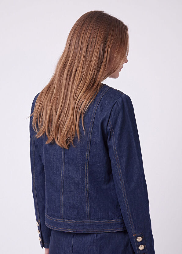 Beymen Club Navy Blue Denim Jacket - 4