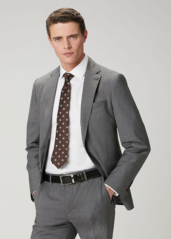 Beymen Club Anthracite Wool Blend Suit - 1