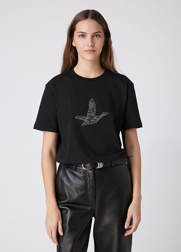 Beymen Club Black Logo T-Shirt - 2