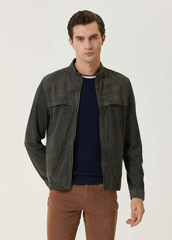 Beymen Club Khaki Suede Jacket - 1