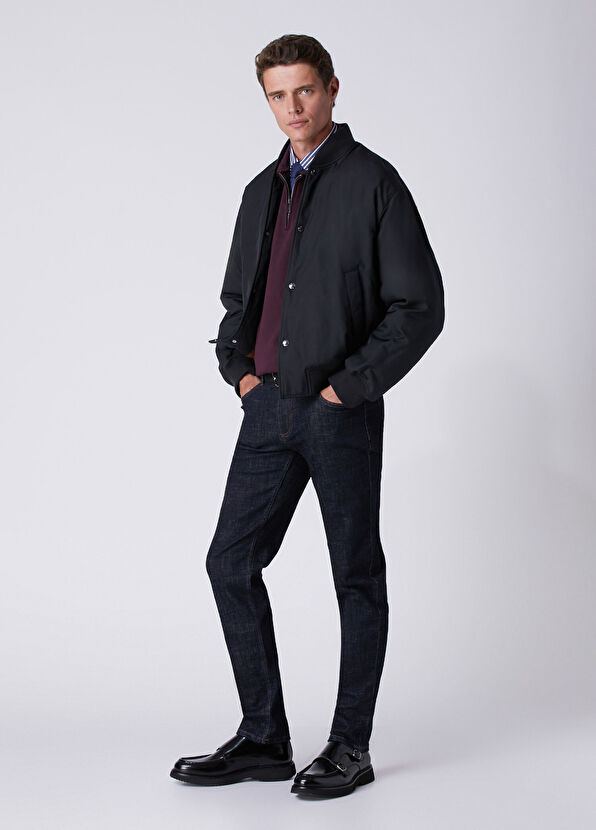 Beymen Club Black Woven Bomber Jacket - 3