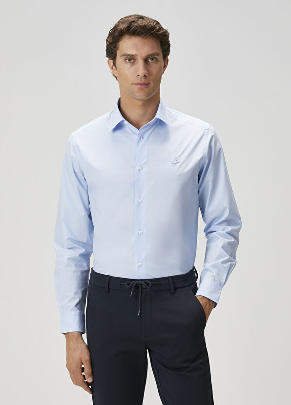 Beymen Club Açık Mavi Poplin Gömlek - 2