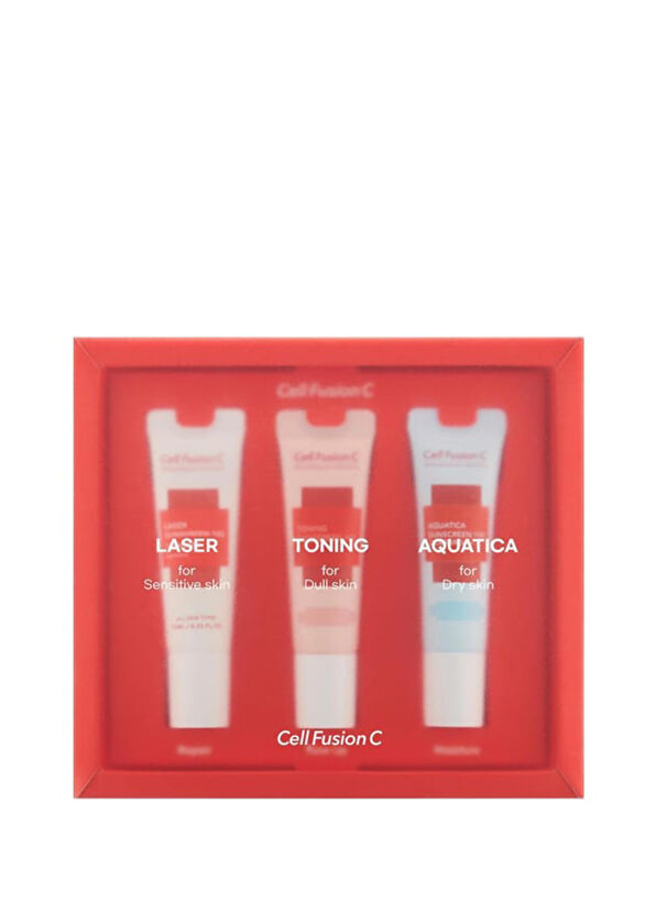 Cell Fusion C Sunscreen 100 SPF50+ 3'lü Güneş Kremi Seti 30 ml - 2