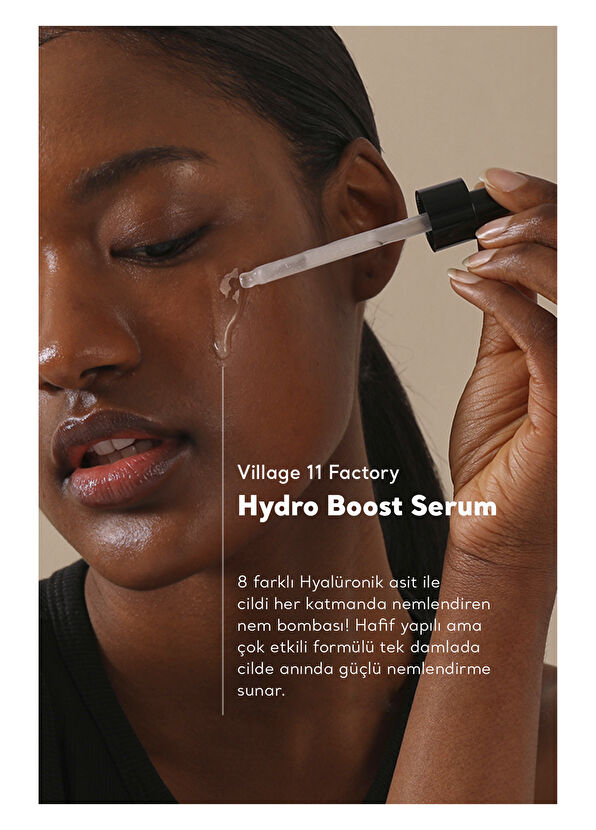 Village 11 Factory Hydro Boost Hyalüronik Asit & Jojoba Vegan Cilt Serumu 50 ml - 2