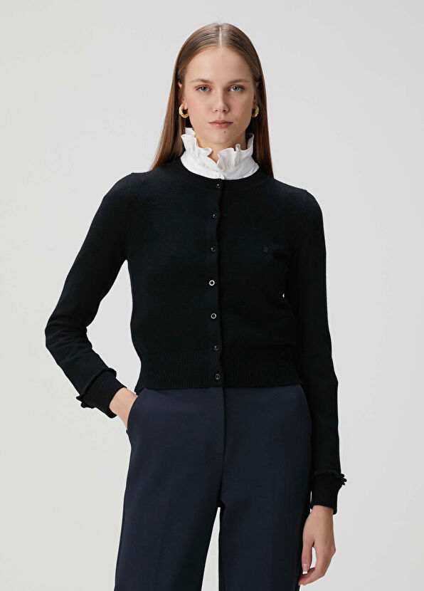 Sandro Emile Siyah Yün Hırka - 1