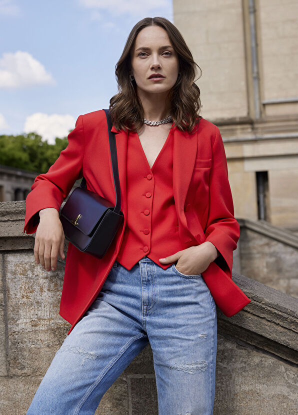 Beymen Club Red Double Breasted Blazer - 1