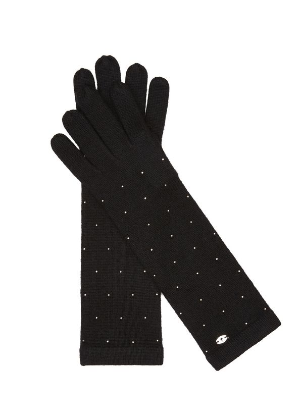 Beymen Club Black Stone Long Cashmere Gloves - 2