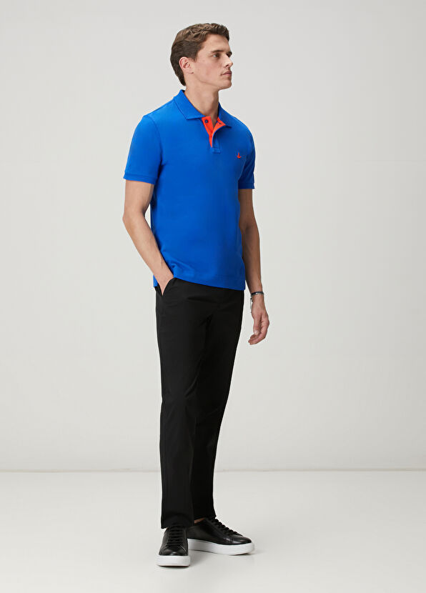 Beymen Club Saks Slim Fit Printed Basic Polo T-Shirt - 2