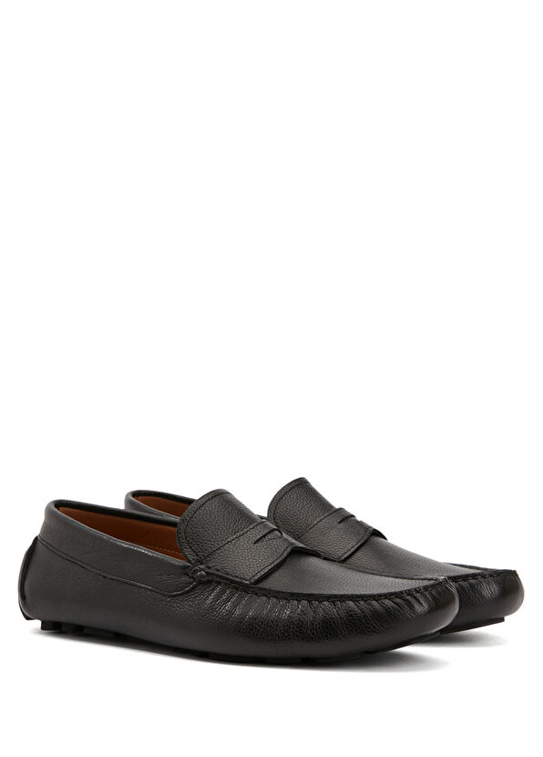 Beymen Club Black Men's Leather Loafers - 2
