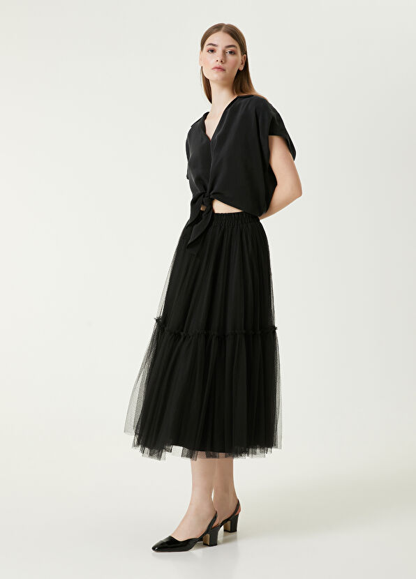 Beymen Club Siyah Kabarık Tütü Etek - 2