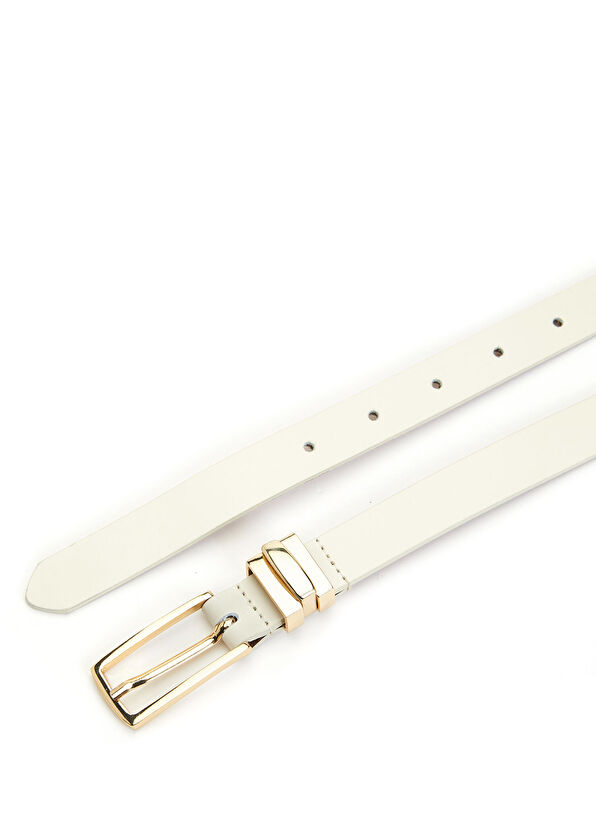 Beymen Beige Women's Leather Belt - 2