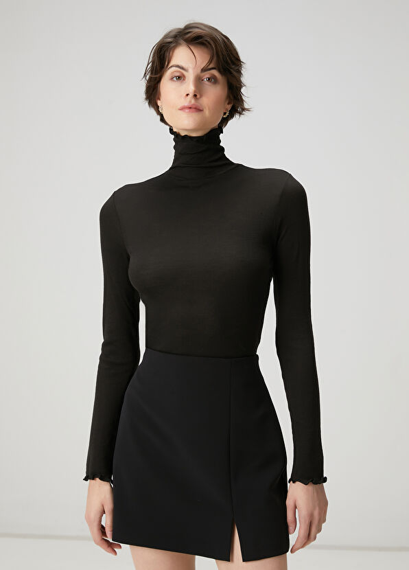 Beymen Club Off-White Basic Wool Bodysuit - 1