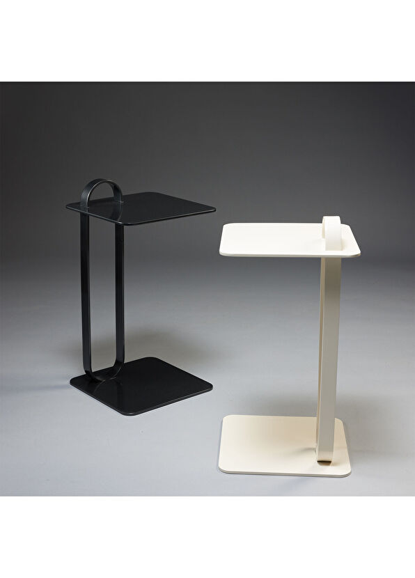 Gaen Studio Handy Alüminyum Koyu Gri Yan Sehpa - 3