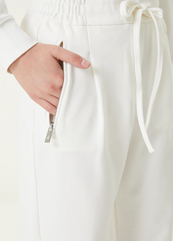 Beymen Club Kırık Beyaz Stoper Paça Jogger Pantolon - 4