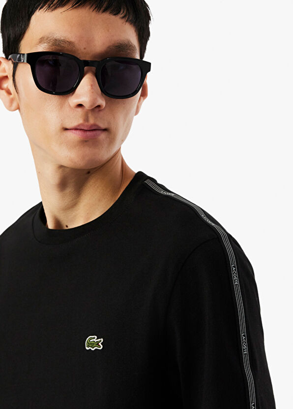 Siyah Regular Fit Bisiklet Yaka Kısa Kollu Erkek T-Shirt - Görsel 5