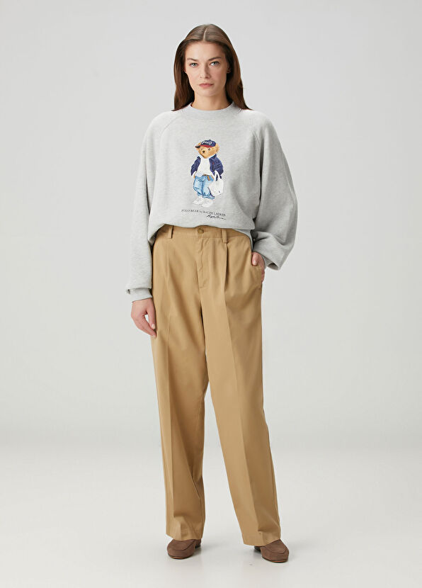 Polo Bear Gri Sweatshirt - Görsel 3