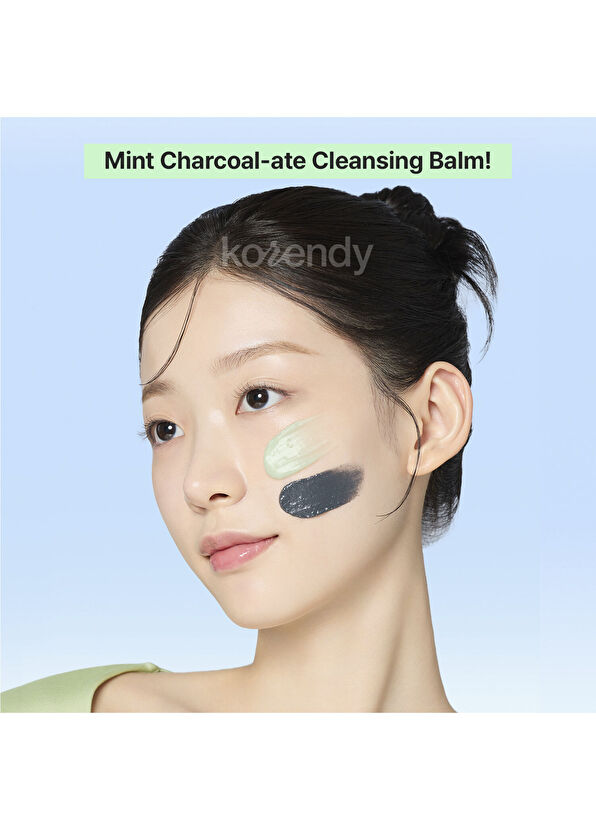 Mamonde Amazing Deep Mint Charcoal-ate Cleansing Balm Siyah Nokta ve Gözenek Arındırıcı Nane Kil & Kömürlü Temizleyici Balm 90 ml - 3
