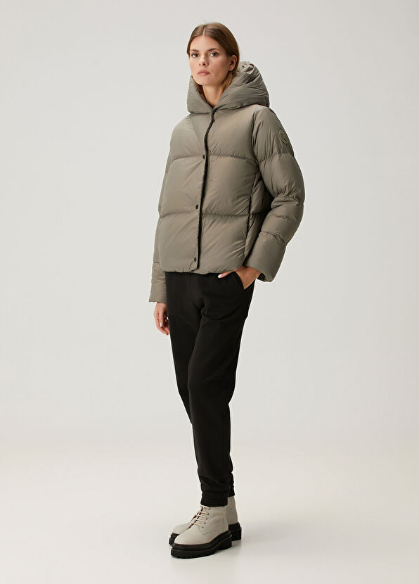 Canada Goose Rhoda Gri Kapüşonlu Puff Mont - 2
