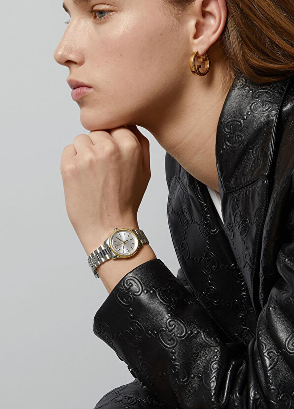 G-Timeless Slim 29 mm Gold Silver Kadın Kol Saati - Görsel 5