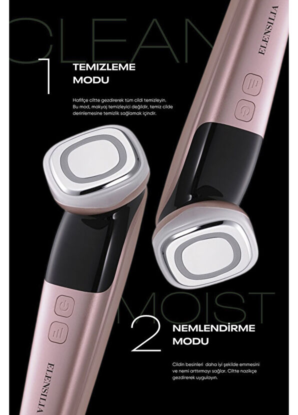 Elensilia  All In One Beauty Instrument 4 Modlu Kore Cam Cilt Bakım Cihazı  - 4