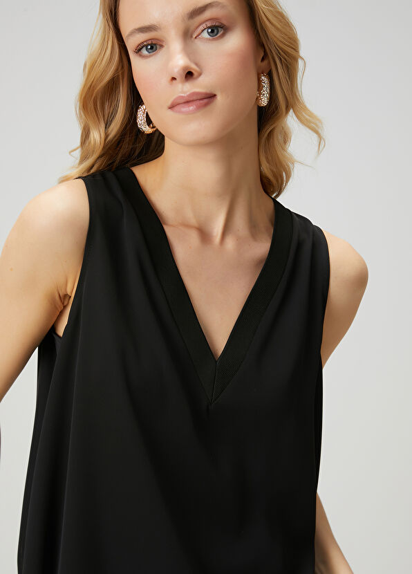 Beymen Club Siyah Krep Bluz - 2