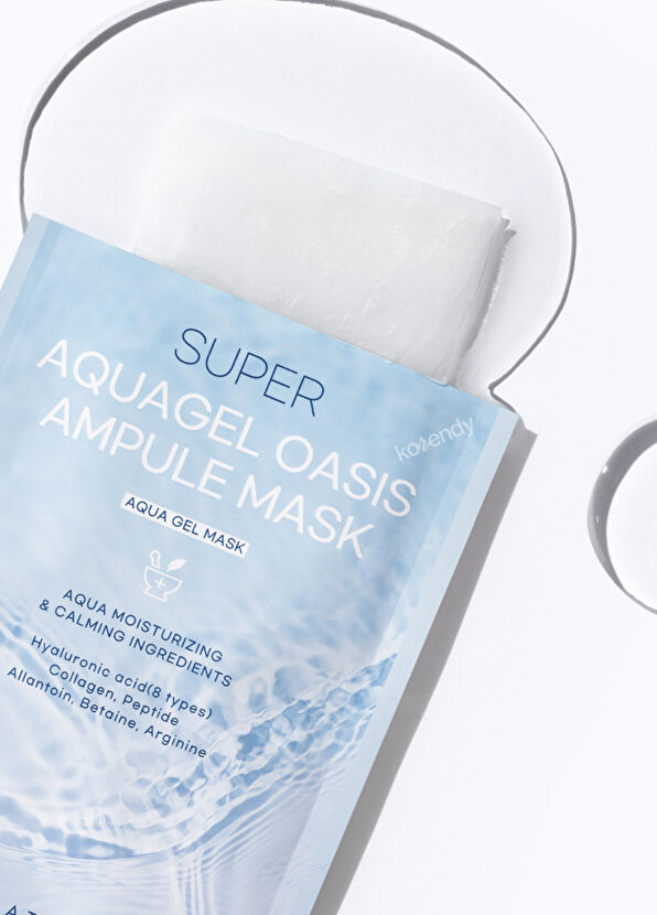 S.Nature Super Aqua Oasis Ampoule Mask (30ml x 5) - Anti-Dullness and Elasticity Loss 8-Pack Aquagel Mask with Hyaluronic Acid and Peptides - 2