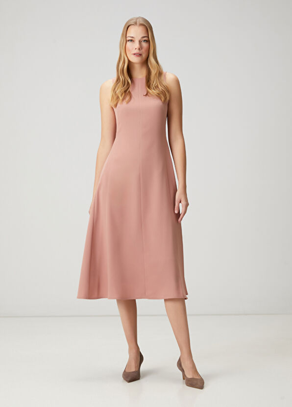 Beymen Club Dusty Rose Midi Dress - 1