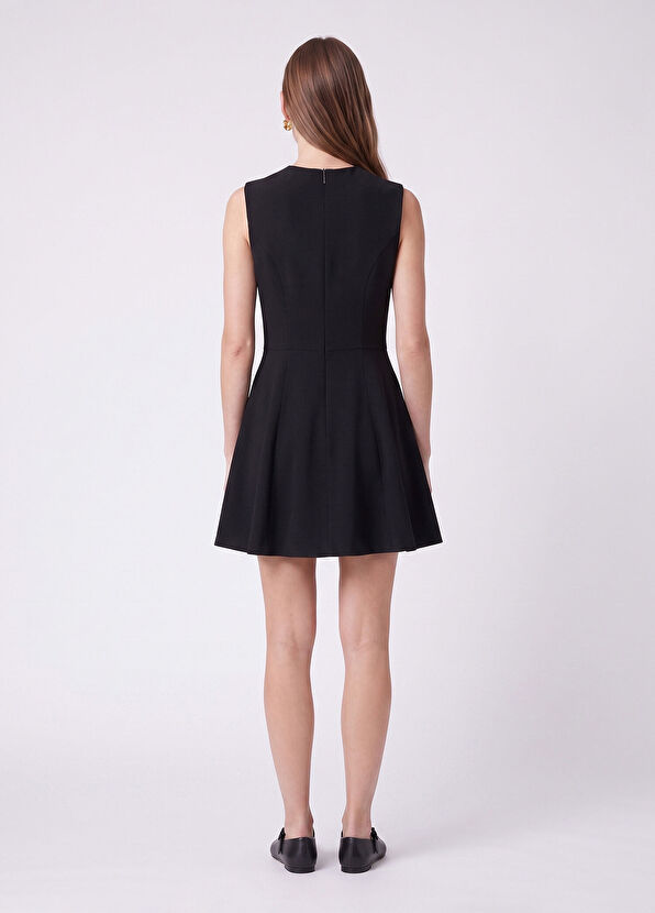 Beymen Club Black Double-Breasted Mini Cocktail Dress - 4